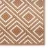 6' Brown Geometric Runner Rug