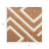 6' Brown Geometric Runner Rug