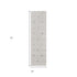 6' Gray Geometric Runner Rug
