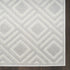 6' Gray Geometric Runner Rug