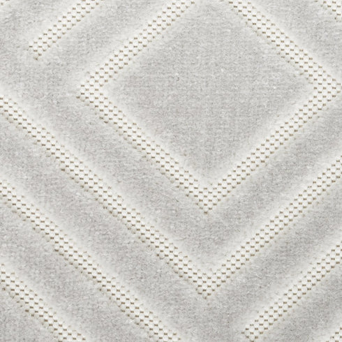 6' Gray Geometric Runner Rug
