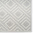 6' Gray Geometric Runner Rug