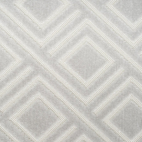 6' Gray Geometric Runner Rug