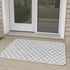 6' Gray Geometric Runner Rug