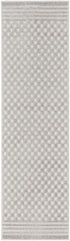 6' Gray Geometric Runner Rug