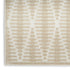 6' Beige Geometric Runner Rug