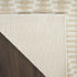 6' Beige Geometric Runner Rug