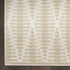6' Beige Geometric Runner Rug