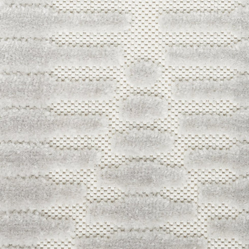 6' Gray Geometric Runner Rug