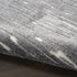 6' Gray Geometric Runner Rug