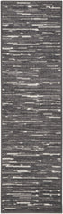 6' Gray Geometric Runner Rug