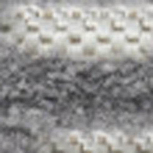 6' Gray Geometric Runner Rug