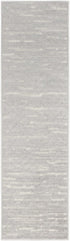 6' Gray Geometric Runner Rug