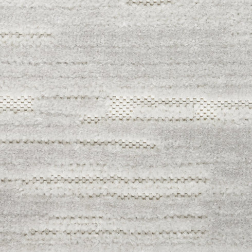 6' Gray Geometric Runner Rug