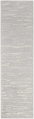 6' Gray Geometric Runner Rug