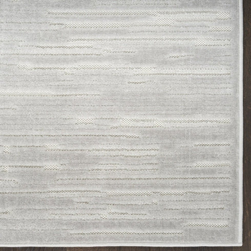 6' Gray Geometric Runner Rug