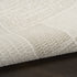 6' Ivory And Light Taupe Geometric Runner Rug