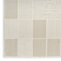 6' Ivory And Light Taupe Geometric Runner Rug