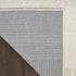 6' Ivory And Light Taupe Geometric Runner Rug