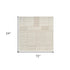 6' Beige And Ivory Geometric Runner Rug
