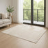6' Beige And Ivory Geometric Runner Rug