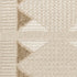 6' Ivory And Taupe Geometric Runner Rug