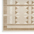 6' Ivory And Taupe Geometric Runner Rug