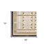 6' Ivory And Taupe Geometric Runner Rug