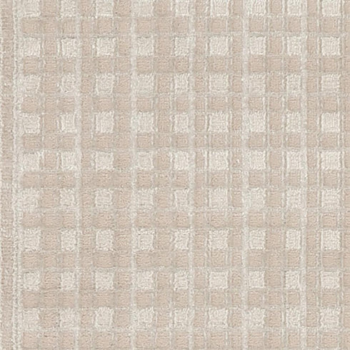 6' Beige Geometric Runner Rug
