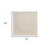 6' Beige Geometric Runner Rug