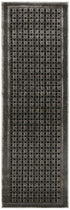 6' Gray Black And Taupe Geometric Runner Rug