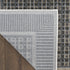 6' Gray Black And Taupe Geometric Runner Rug