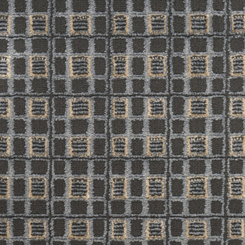 6' Gray Black And Taupe Geometric Runner Rug