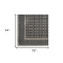 6' Gray Black And Taupe Geometric Runner Rug