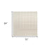 6' Ivory Geometric Runner Rug