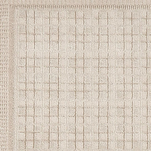 6' Ivory Geometric Runner Rug