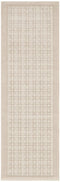 6' Ivory Geometric Runner Rug