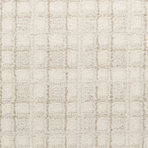 6' Ivory Geometric Runner Rug