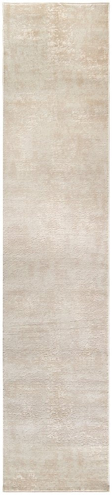 6' Ivory Abstract Runner Rug
