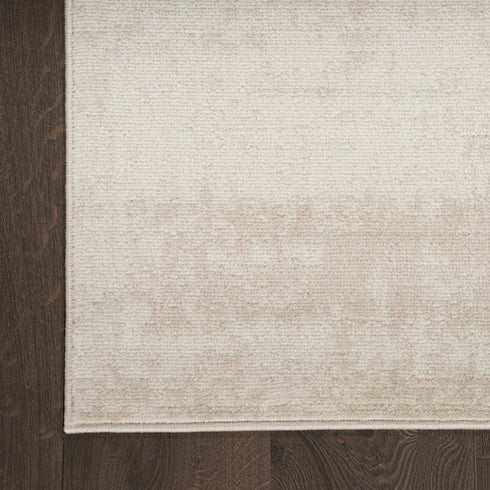 6' Ivory Abstract Runner Rug