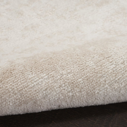 6' Ivory Abstract Runner Rug
