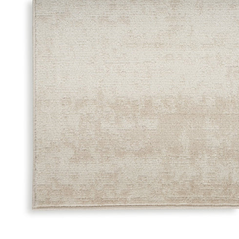 6' Ivory Abstract Runner Rug