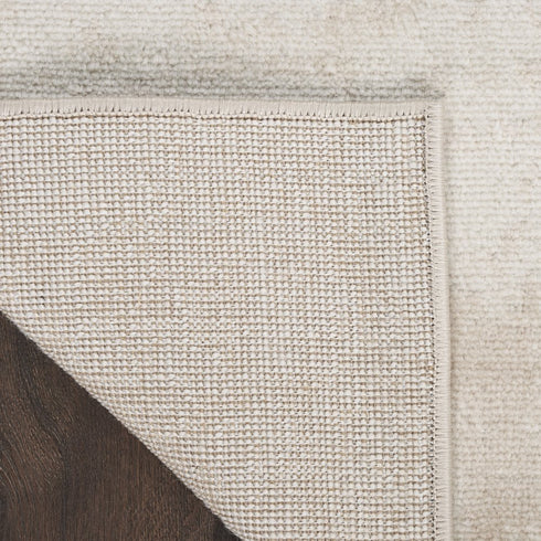 6' Ivory Abstract Runner Rug