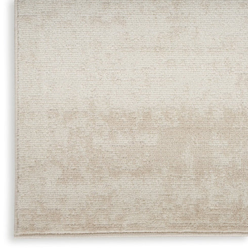 6' Ivory Abstract Runner Rug