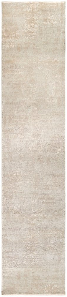 6' Ivory Abstract Runner Rug