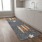 8' Blue Power Loom Runner Rug