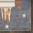 8' Blue Power Loom Runner Rug