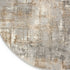 6' Gray Abstract Round Rug