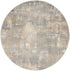 6' Gray Abstract Round Rug
