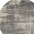 6' Gray Abstract Round Rug